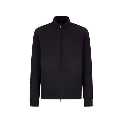 Emporio Armani Felpa con zip Felpe Uomo con lavorazione waffle M - Francavilla Moda
